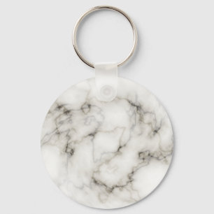 marbleized Schwarzweiss-Stein Schlüsselanhänger