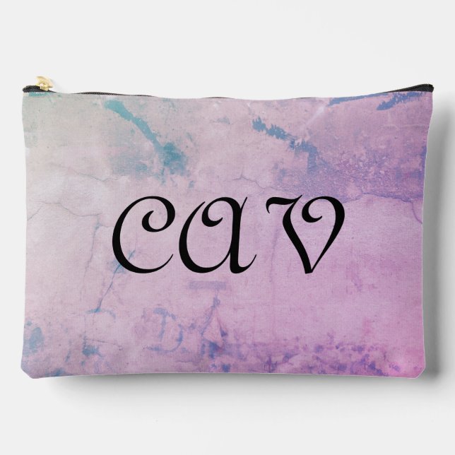 Marbleous Cornflower Blue Zubehörtasche (Vorderseite)