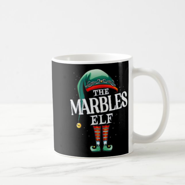 Marbles Elf Christmas Group Xmas Pajama Party  Kaffeetasse (Rechts)