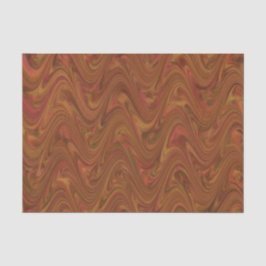 Marbling Brown Orange Green Pattern Seidenpapier