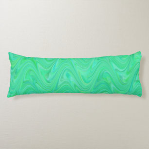 Marbling Green Blue Pattern Seitenschläferkissen