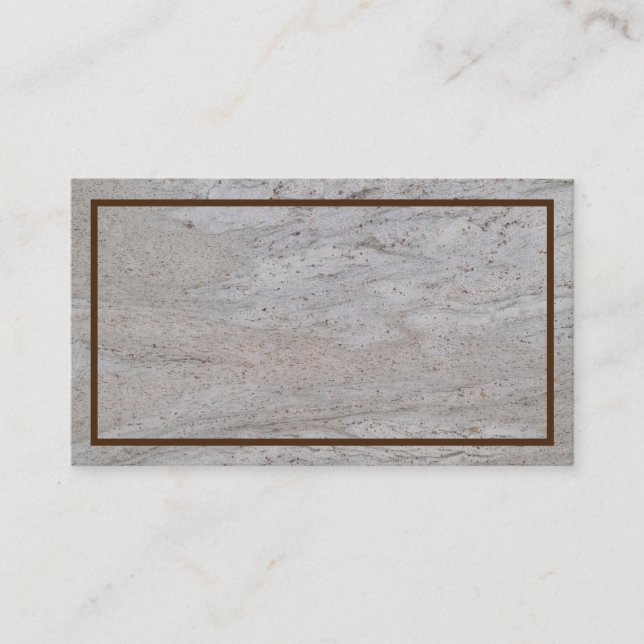 Marbre blanc Carte de visite texturé (Devant)