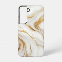 Marbre blanc classique Samsung Galaxy S22 Coque