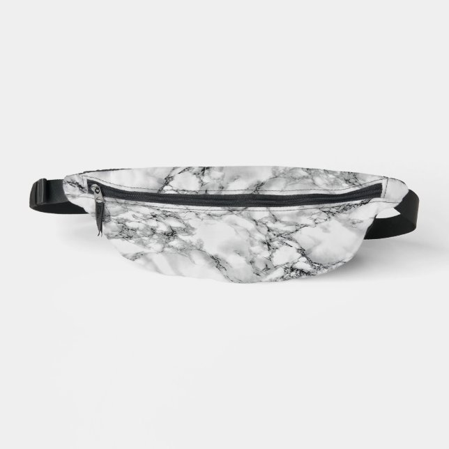 Marbre blanc Design Fanny Pack (Recto)
