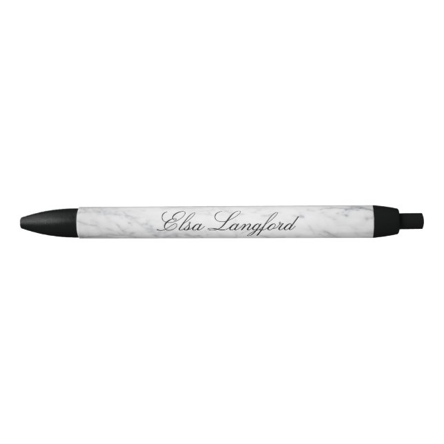 Marbre blanc moderne Stylo personnalisé (Devant)