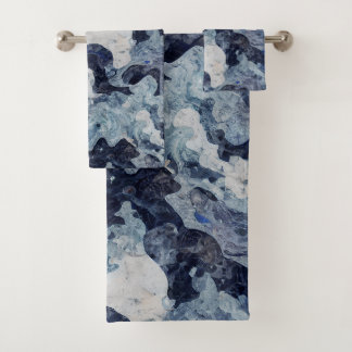 Marbre Bleu Abstrait