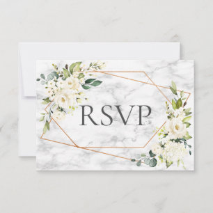 Marbre de cuivre Géométrique Blanc Floral RSVP