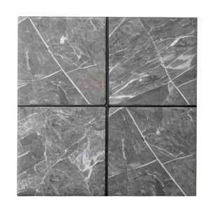 Marbre gris 4 carreaux de céramique carré