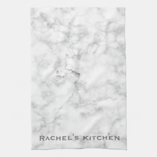 Marbre gris blanc Serviettes en granit Serviette d
