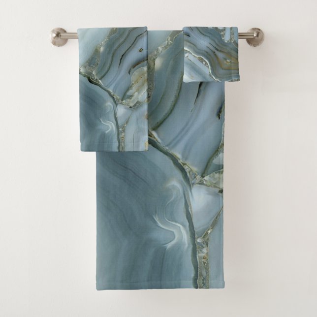 Marbre gris bleu avec Veine or (En situation)