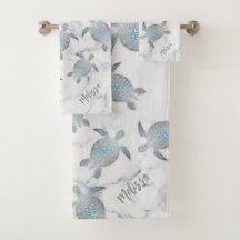 Marbre Motif des tortues d'argent