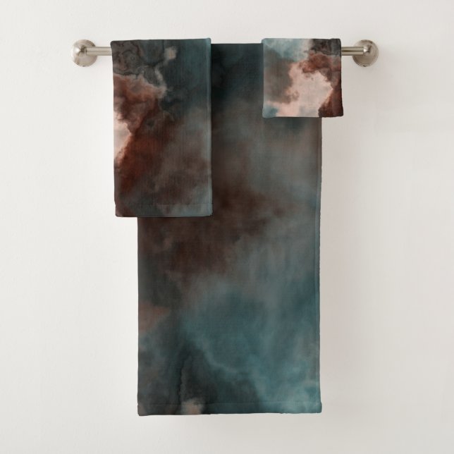 Marbre turquoise abstrait (En situation)