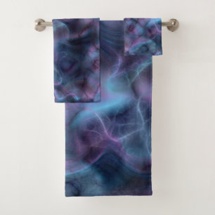 marbre violet et bleu turquoise abstrait
