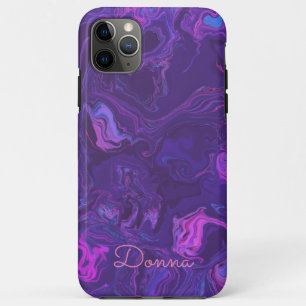 Marbre violet moderne Abstrait iPhone / coque ipad