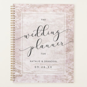 Marbres modernes en Mauve Rose Gold Mariage Plans