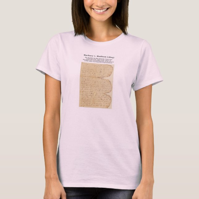 Marbury V. Madison, 5 US 137 (1803) T-Shirt (Vorderseite)