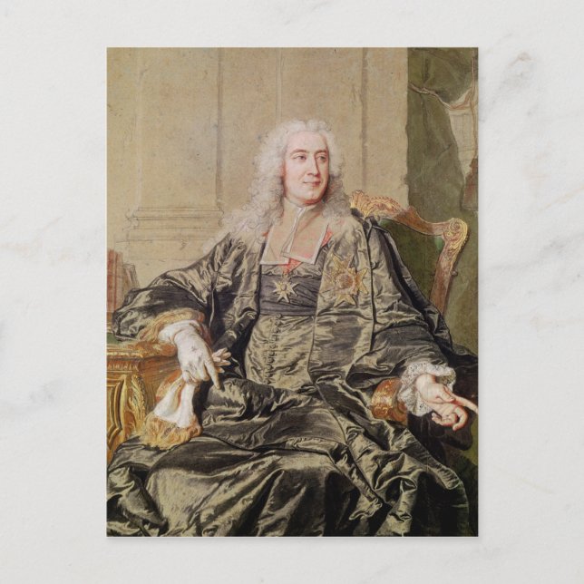 Marc Pierre de Voyer Graf von Argenson Postkarte (Vorderseite)
