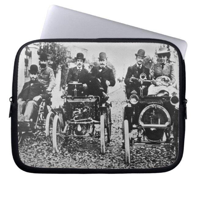 Marcel (d.1903) und Louis (1877-1944) Renault driv Laptopschutzhülle (Vorderseite)