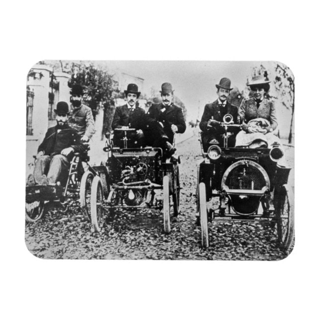 Marcel (d.1903) und Louis (1877-1944) Renault driv Magnet (Horizontal)