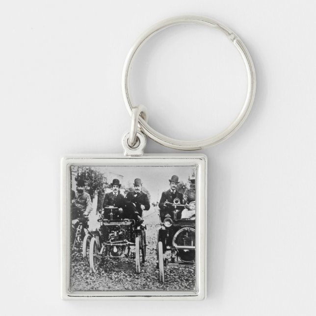 Marcel (d.1903) und Louis (1877-1944) Renault driv Schlüsselanhänger (Vorne)