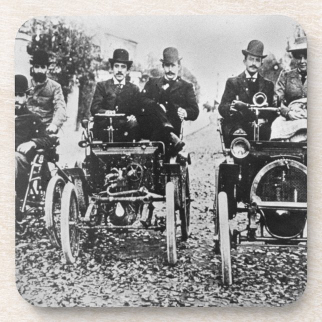 Marcel (d.1903) und Louis (1877-1944) Renault driv Untersetzer (Vorderseite)