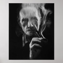 Marcel Duchamp (mit Pfeife) Kunstdruckerei