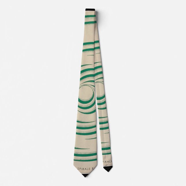 Marcel Duchamp Rotorelief GREEN Krawatte (Vorderseite)