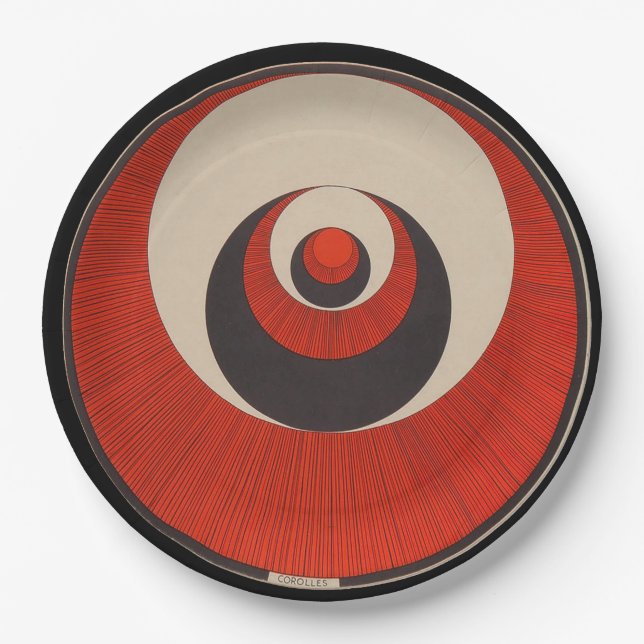 Marcel Duchamp Rotorelief MINOTAURE Papierplatte Pappteller (Vorderseite)