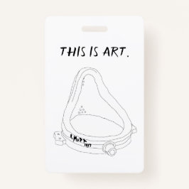 Marcel Duchamp's Fountain R.Mutt 1917 Ausweis