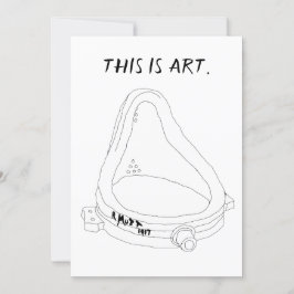 Marcel Duchamp's Fountain R.Mutt 1917 Einladung