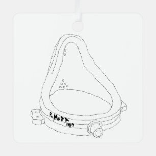 Marcel Duchamp's Fountain R.Mutt 1917 Ornament Aus Metall