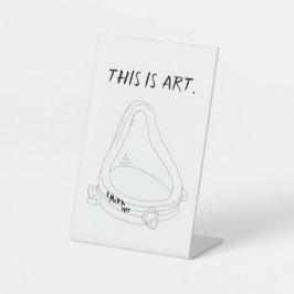 Marcel Duchamp's Fountain R.Mutt 1917 Sockelschild