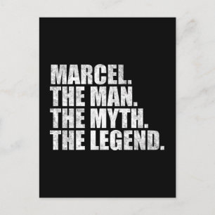 Marcel Name, Marcel Der Mann Der Mythos Die Legend Postkarte