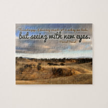 Marcel Proust inspirierendes Zitat "Neue Augen"