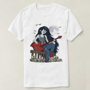 Marceline Adventure Time Vampir-Königin Gothic Bas T-Shirt