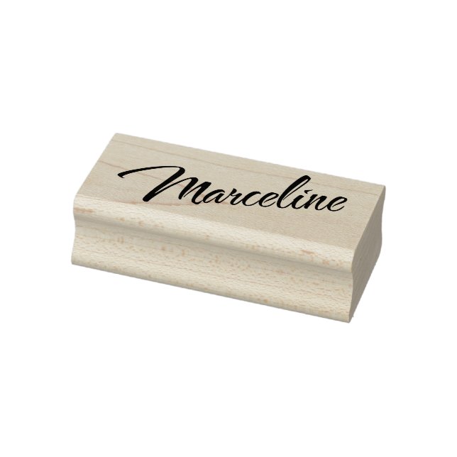 Marceline Name dekorative Skript-Schriftart Gummistempel (Stempel)
