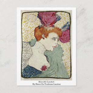 Marcelle Lendert by Henri de Toulouse-Lautrec Postkarte