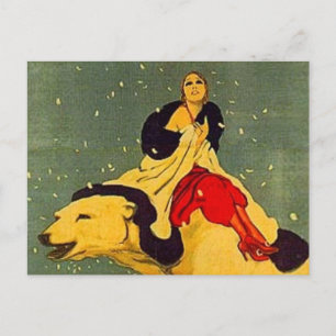 Marcello Dudovich Art Deco Polar Bear Padova Postkarte
