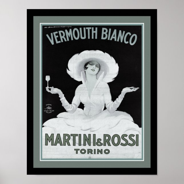 Marcello Dudovich Art Deco Vermouth Poster (Vorne)