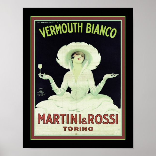 Marcello Dudovich Vermouth Bianco Poster (Vorne)