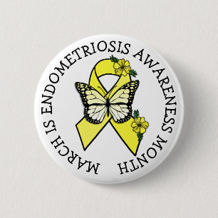 March is Endometriosis Month Button
