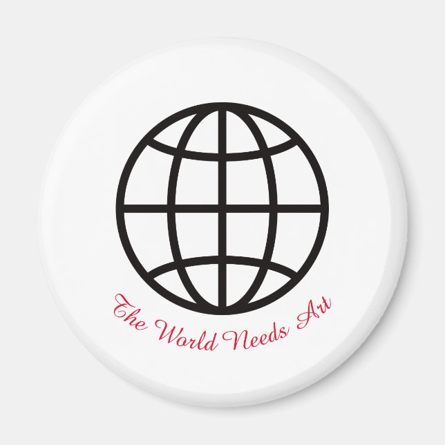 March is Youth Art Month, The World Needs Art Magnet (Vorne)