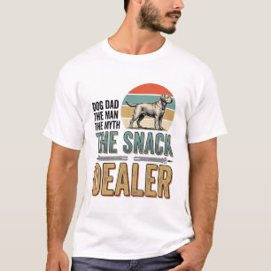 Marchand de friandises papa de chien T-shirt vinta