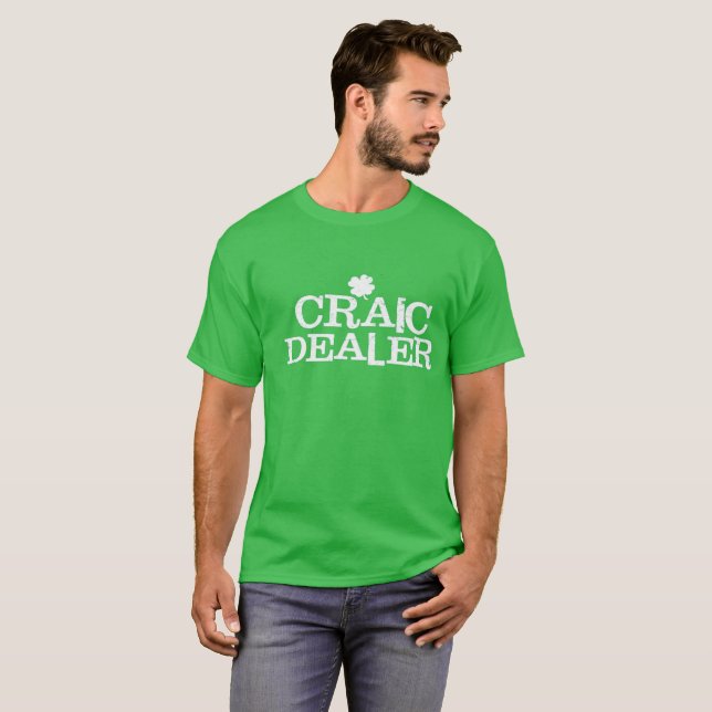 marchand drôle de Craic de T-shirt du jour des CK (Devant entier)