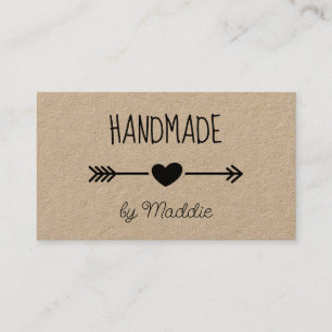 Marchandises artisanales Rustique Carte de visite 