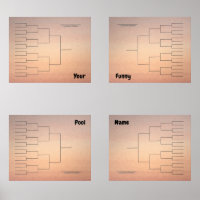 Marche Basketball Quadrant Bracket Orange Ombre