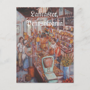 Marché central de Lancaster City PA Carte postale