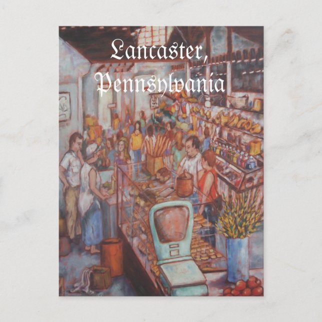 Marché central de Lancaster City PA Carte postale (Devant)