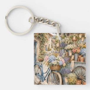 Marché de fleurs Bloomcore avec bicyclette