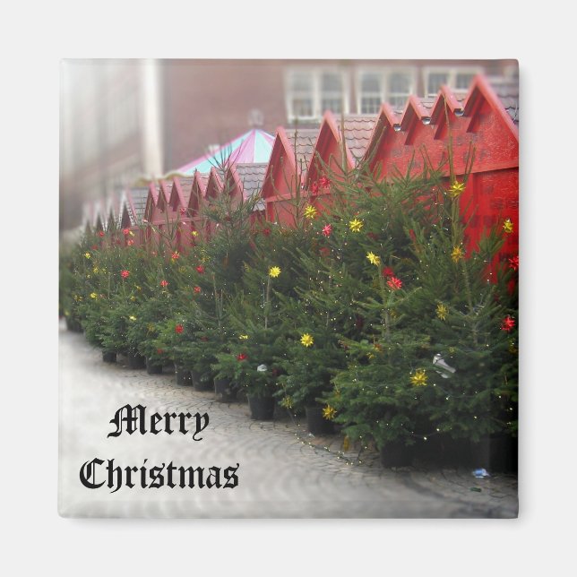Marché de Noël allemand - Magnet d'arbre de Noël (Devant)